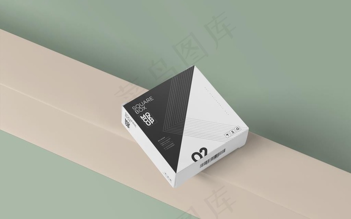 包装盒子展示效果图图片(3500X2300(DPI:300))psd模版下载