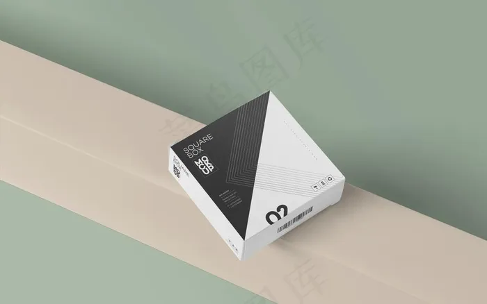 包装盒子展示效果图图片(3500X2300(DPI:300))psd模版下载