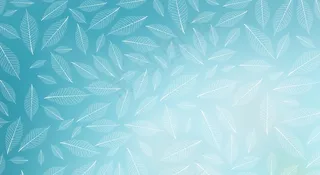 小清新叶子渐变蓝绿色背景图片