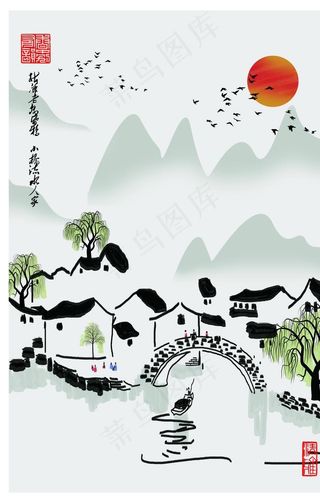 中式装饰画图片