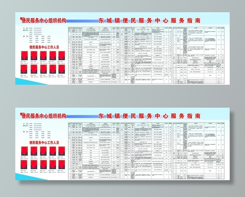 便民服务中心服务指南图片