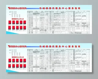 便民服务中心服务指南图片