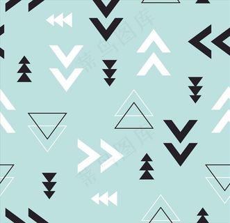 几何三角形线条四方连续底纹图片