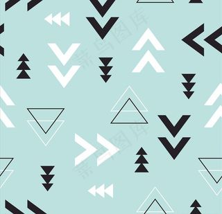 几何三角形线条四方连续底纹图片