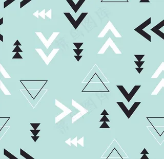 几何三角形线条四方连续底纹图片