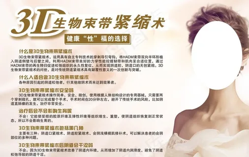 妇科整形展板 私密整形图片