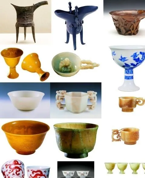 古代杯子图片ai矢量模版下载