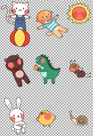 可爱卡通动物图片