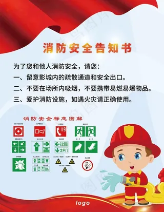 消防安全告知书图片