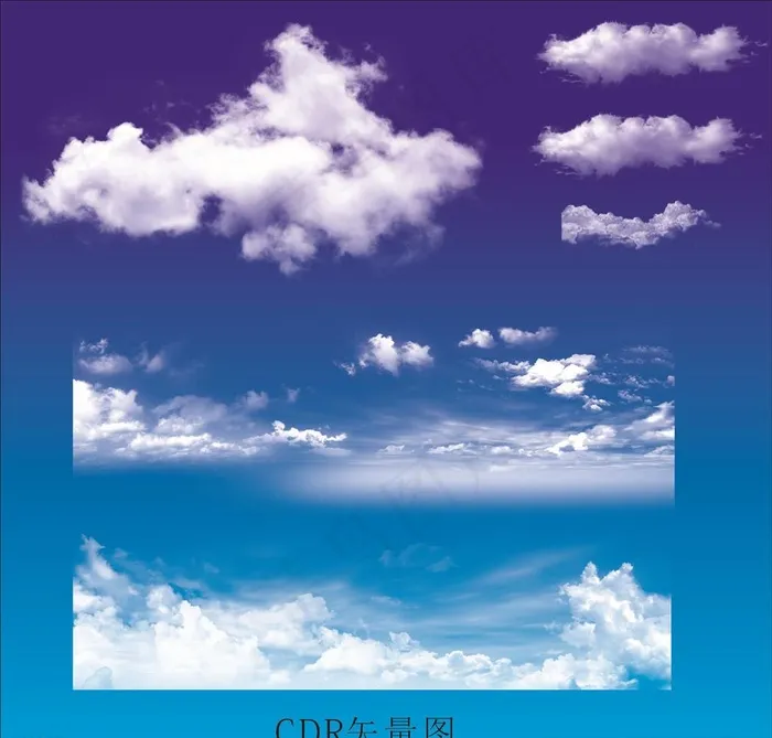 云图片(2400X1200)cdr矢量模版下载