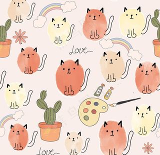 卡通动物背景图片