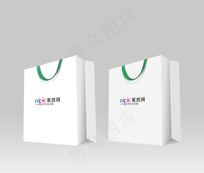 手提袋样机图片psd模版下载