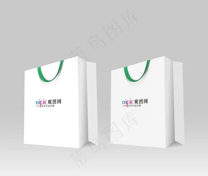 手提袋样机图片psd模版下载
