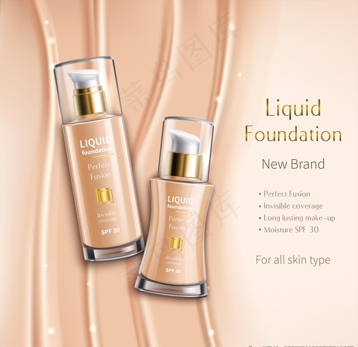 化妆品背景图片