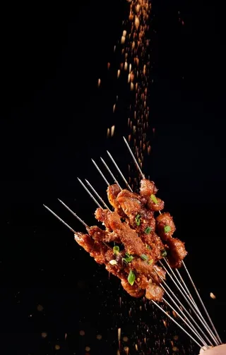 烤羊肉串图片