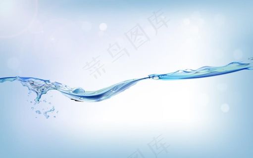动感水流 透明水浪 水素材图片