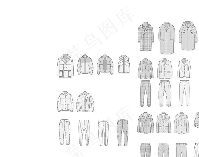 服装设计 礼服款式图 婚纱款式图片ai矢量模版下载