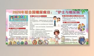 护士与糖尿病宣传栏图片