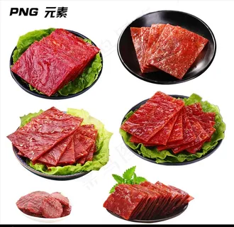 猪肉脯免扣素材图片