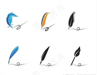羽毛笔图标图片