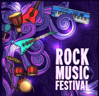 摇滚音乐节海报图片
