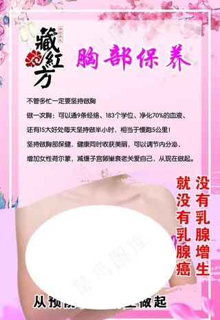 藏红方胸部保养图片