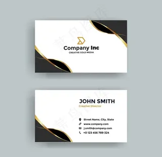 黑金名片 高端名片图片