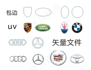 奔驰奥迪宝马汽车车标图片