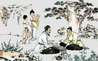 中国风人物免抠素材图片