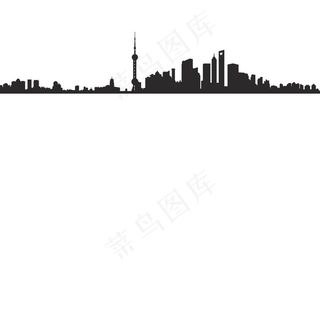 地标建筑 中国 地标剪影 上海图片