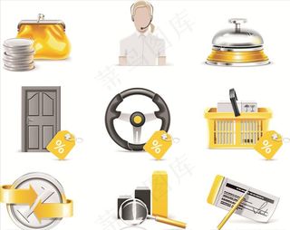 矢量服务业元素图片