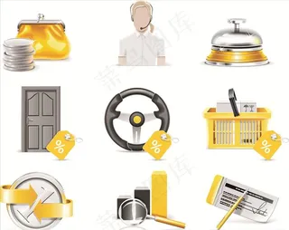 矢量服务业元素图片