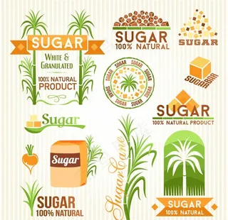 清新糖标签矢量素材图片