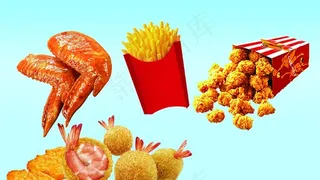 劲爆鸡米花图片