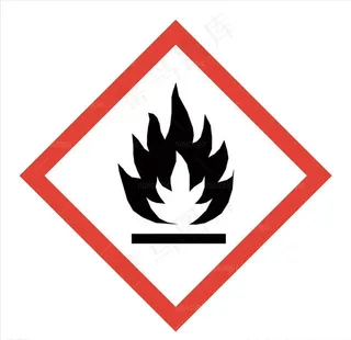 易燃标识火焰图厂房警示标图片