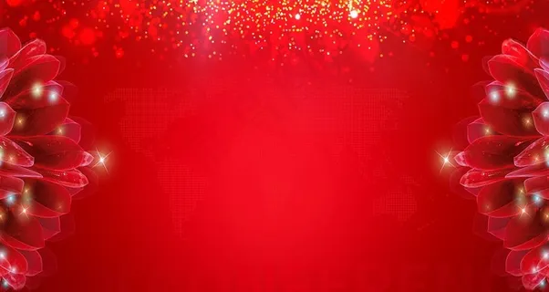红色花背景图片
