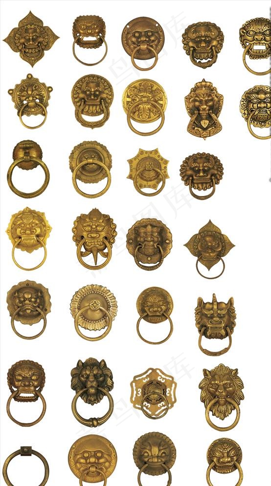 中国风古典门环图片