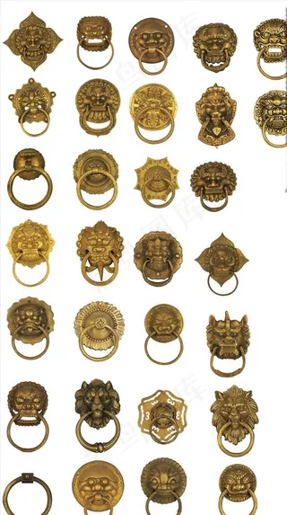 中国风古典门环图片