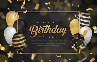 生日背景 生日派对 生日气球图片