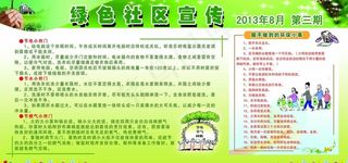 绿色社区宣传栏图片