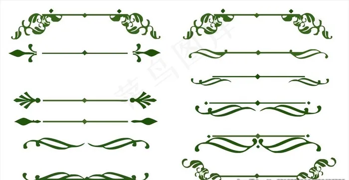 线条图片cdr矢量模版下载