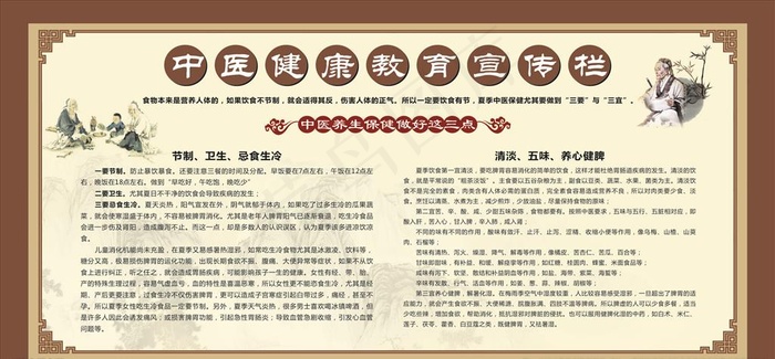 健康教育宣传栏图片(2300X1140)cdr矢量模版下载