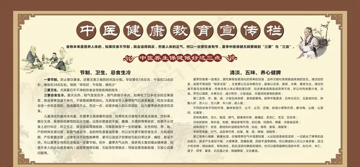 健康教育宣传栏图片(2300X1140)cdr矢量模版下载