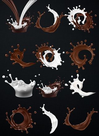 巧克力牛奶图片