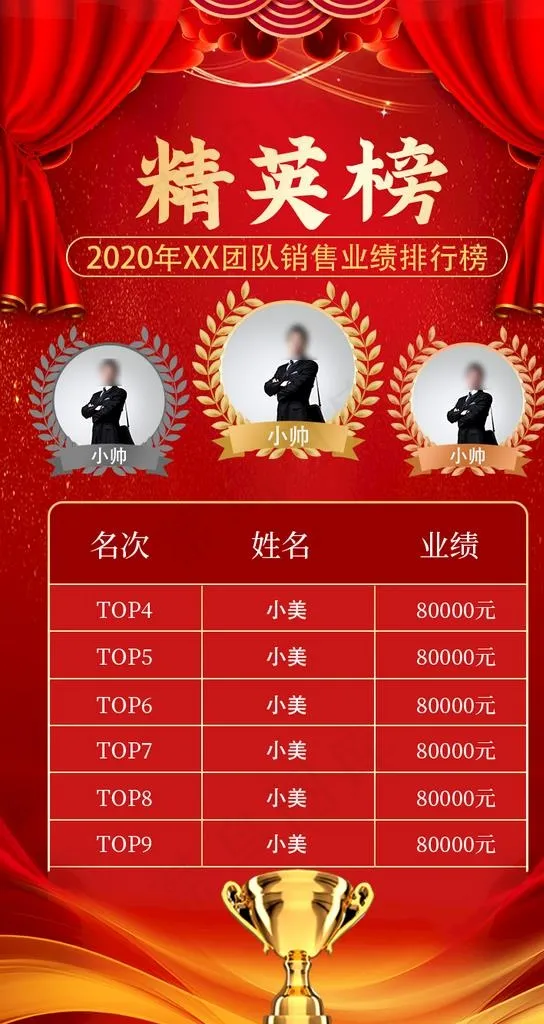 精英榜图片psd模版下载