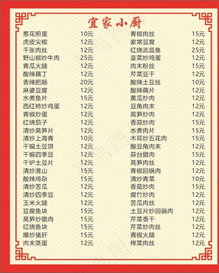 宜家小厨图片cdr矢量模版下载