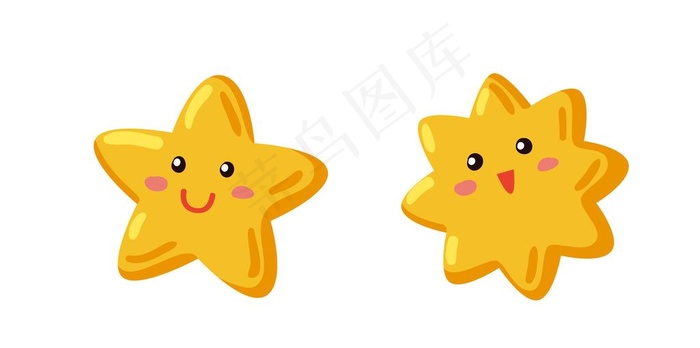 动画五角星矢量图片