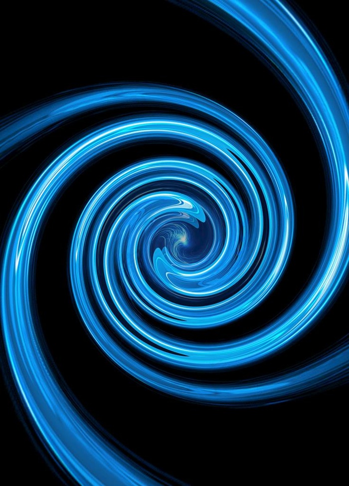 蓝色漩涡动感图图片