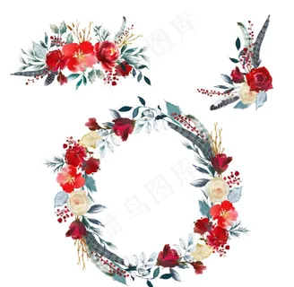 红花 迎宾牌  花环图片