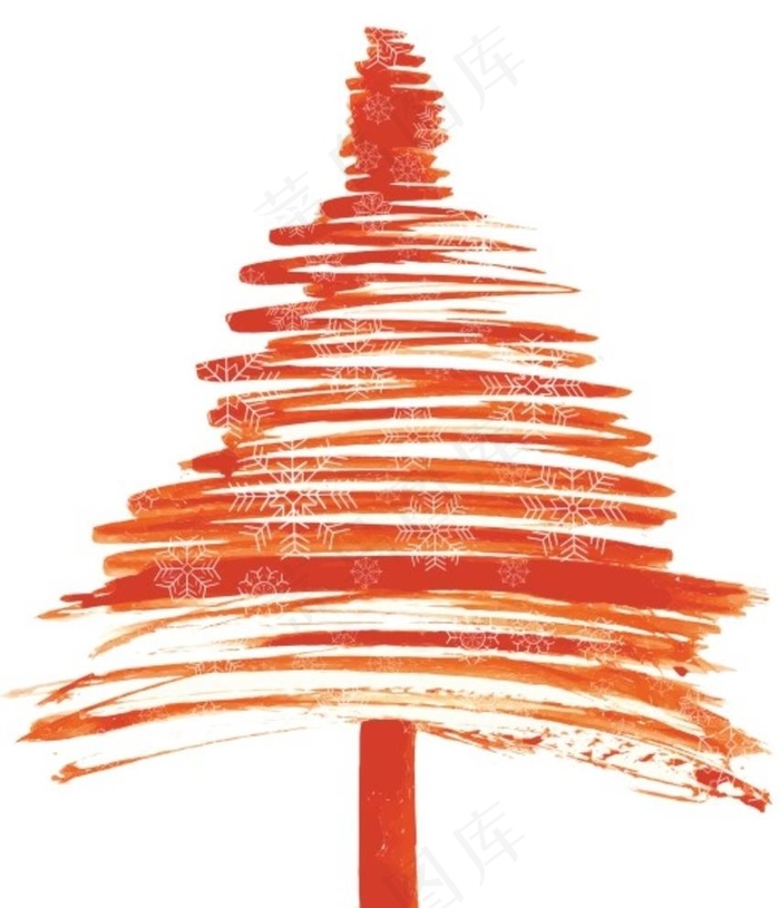 圣诞树 线条图片